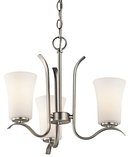 Armida Three Light Mini Chandelier in Brushed Nickel (12|43073NI)