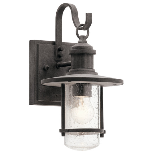 Riverwood One Light Outdoor Wall Mount in Weathered Zinc (12|49191WZC)