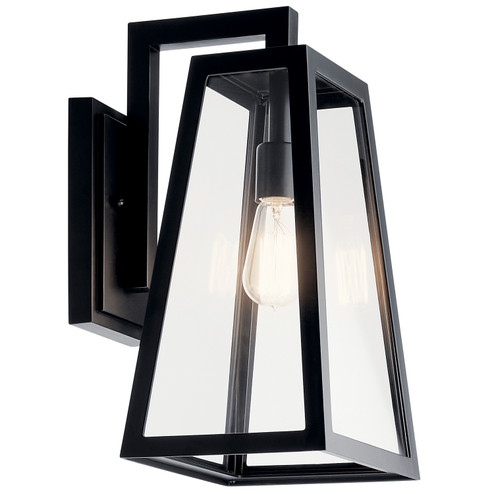 Delison One Light Outdoor Wall Mount in Black (12|49332BK)