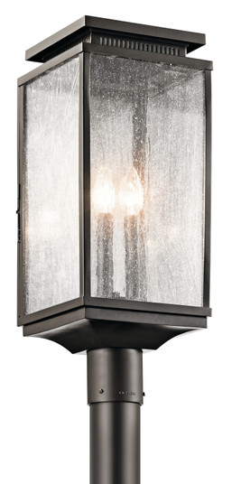 Manningham Three Light Outdoor Post Mount in Olde Bronze (12|49388OZ)