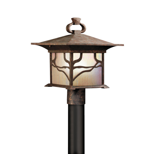 Morris One Light Outdoor Post Mount in Distressed Copper (12|9920DCO)