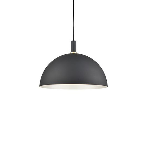 Archibald One Light Pendant in Black With Gold Detail (347|492324-BK/GD)
