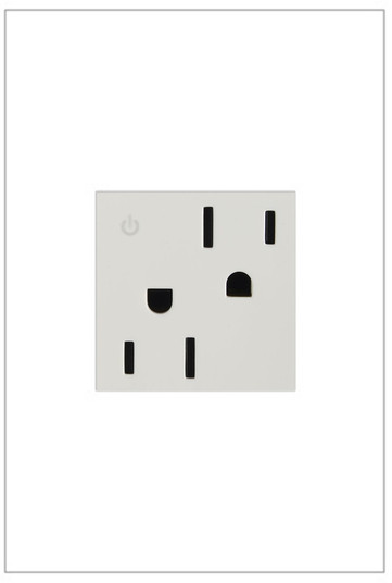 adorne 15A Tamper-Resistant Dual-Controlled Outlet in White (246|ARCD152W10)
