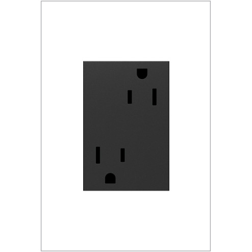 Adorne Tamper-Resistant Outlet, Plus Size in Graphite (246|ARTR153G4)