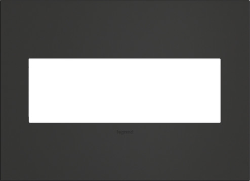 adorne Three-Gang Screwless Wall Plate in Satin Black (246|AWC3GSBL4)