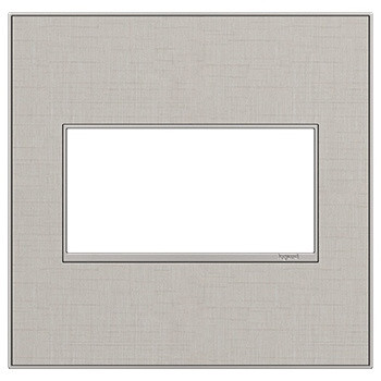 adorne Two-Gang Screwless Wall Plate in True Linen (246|AWM2GTL4)