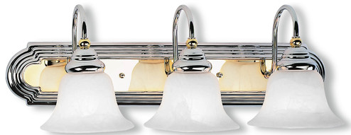 Belmont Three Light Bath Vanity in Polished Chrome & Polished Brass (107|1003-52)