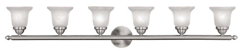 Neptune Six Light Bath Vanity in Brushed Nickel (107|1066-91)