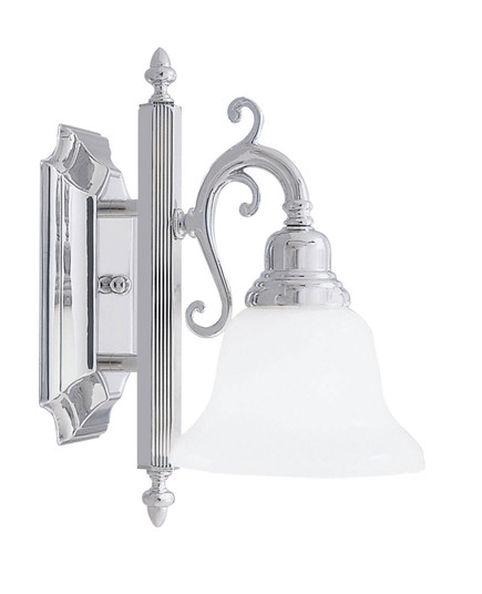 French Regency One Light Bath Vanity in Polished Chrome (107|1281-05)