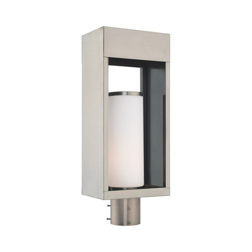 Bleecker One Light Outdoor Post-Top Lanterm in Brushed Nickel (107|20985-91)