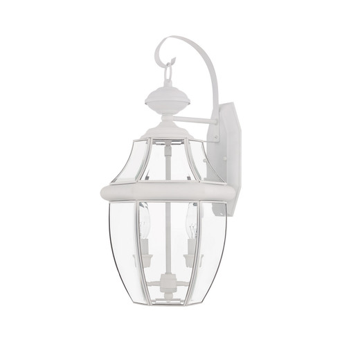 Monterey Two Light Outdoor Wall Lantern in White (107|2251-03)