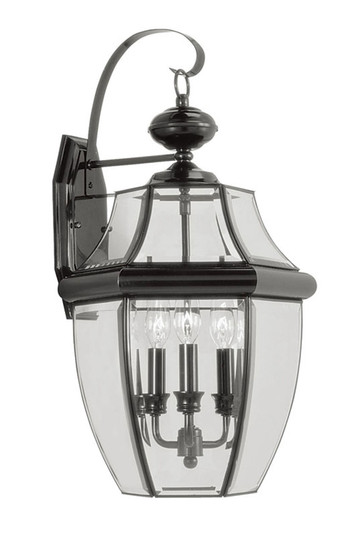 Monterey Three Light Outdoor Wall Lantern in Black (107|2351-04)