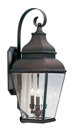 Exeter Three Light Outdoor Wall Lantern in Bronze (107|2593-07)