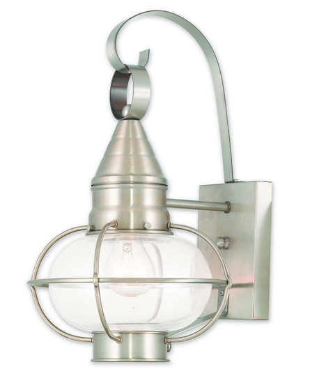 Newburyport One Light Outdoor Wall Lantern in Brushed Nickel (107|26901-91)