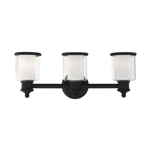 Middlebush Three Light Vanity in Black (107|40213-04)