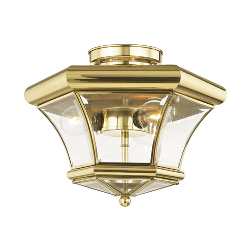 Monterey Three Light Ceiling Mount in Polished Brass (107|4083-02)