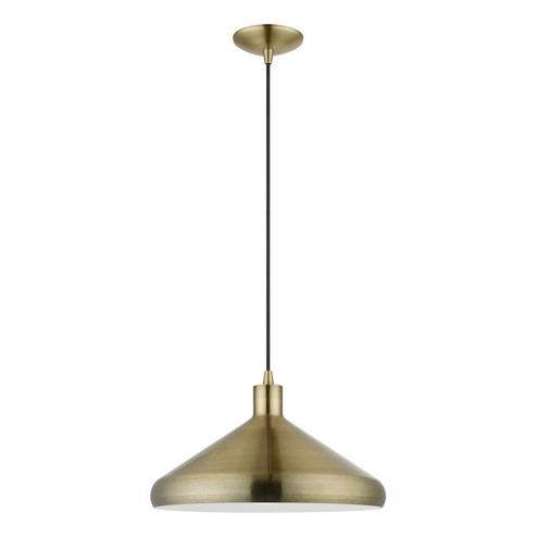 Geneva One Light Pendant in Antique Brass (107|40953-01)