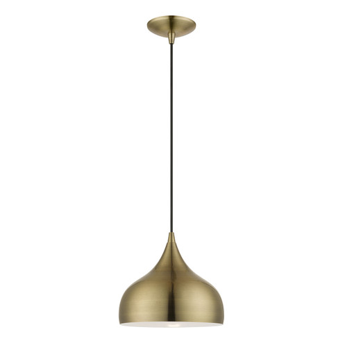 Amador One Light Pendant in Antique Brass (107|40982-01)