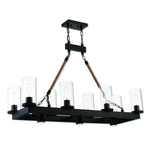 Metuchen 11 Light Chandelier in Bronze w/ Rope Rods (107|41068-07)