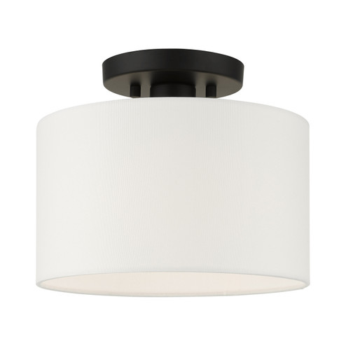 Meridian One Light Semi Flush Mount in Black (107|41095-04)