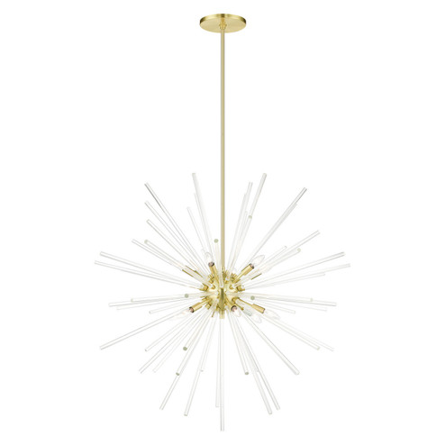 Utopia 12 Light Foyer Pendant in Satin Brass (107|41259-12)