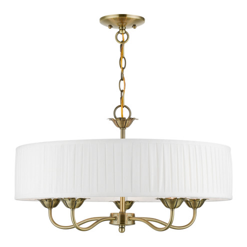 Edinburgh Five Light Pendant in Antique Brass (107|41775-01)