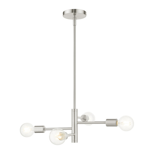 Bannister Four Light Chandelier in Brushed Nickel (107|45864-91)