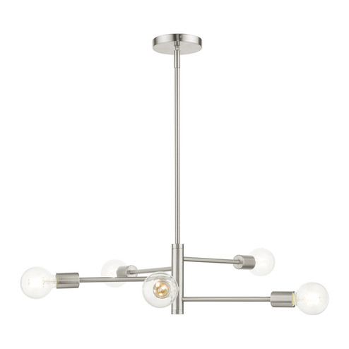 Bannister Five Light Chandelier in Brushed Nickel (107|45865-91)