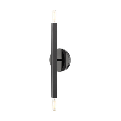 Monaco Two Light Wall Sconce in Black Chrome (107|46981-46)