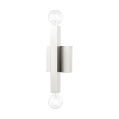 Solna Two Light Wall Sconce in Brushed Nickel (107|49212-91)