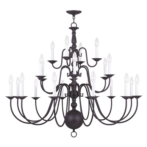 Williamsburgh 22 Light Chandelier in Bronze (107|5015-07)