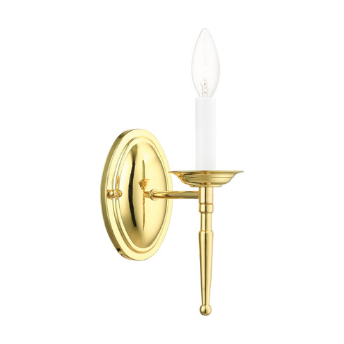 Williamsburgh One Light Wall Sconce in Polished Brass (107|5121-02)