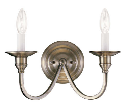 Cranford Two Light Wall Sconce in Antique Brass (107|5142-01)