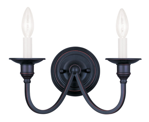 Cranford Two Light Wall Sconce in Hand Applied Olde Bronze (107|5142-67)