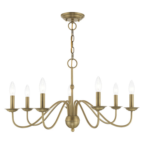 Windsor Seven Light Chandelier in Antique Brass (107|52167-01)