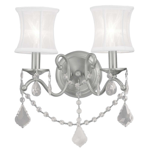 Newcastle Two Light Wall Sconce in Brushed Nickel (107|6302-91)