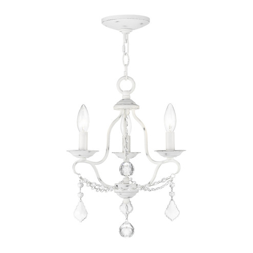 Chesterfield Three Light Mini Chandelier in Antique White (107|6423-60)