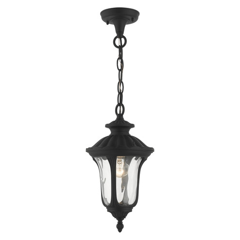 Oxford One Light Outdoor Pendant in Textured Black (107|7849-14)