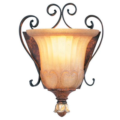 Villa Verona One Light Wall Sconce in Hand Applied Verona Bronze w/ Aged Gold Leafs (107|8560-63)