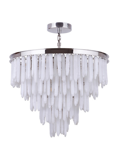 Botanical 13 Light Chandelier in Polished Nickel (90|832025)