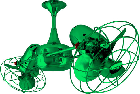 Duplo-Dinamico 36''Ceiling Fan in Green (101|DD-GREEN-MTL)