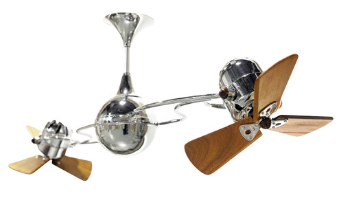 Italo Ventania 53''Ceiling Fan in Polished Chrome (101|IV-CR-WD-DAMP)