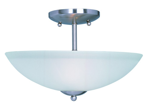 Logan Two Light Semi-Flush Mount in Satin Nickel (16|10042FTSN)