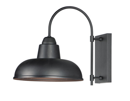 Industrial One Light Outdoor Wall Lantern in Black (16|10118BK)