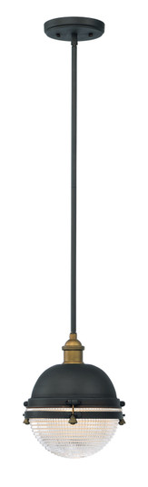 Portside One Light Outdoor Pendant in Oil Rubbed Bronze / Antique Brass (16|10184OIAB)