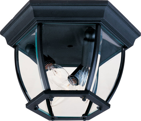 Crown Hill Three Light Outdoor Ceiling Mount in Black (16|1029BK)