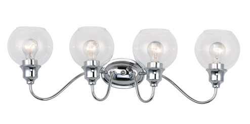 Ballord Four Light Bath Vanity in Polished Chrome (16|1114CLPC)