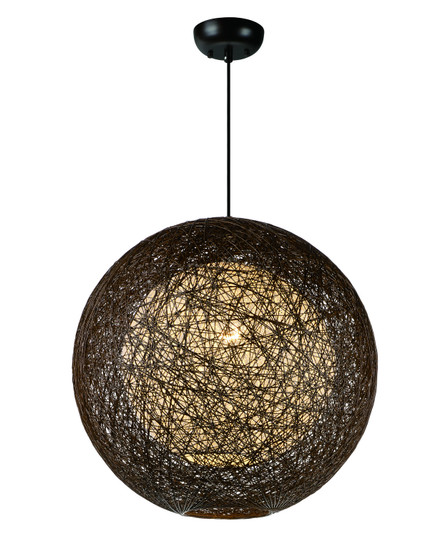 Bali One Light Outdoor Pendant in Chocolate (16|14405CHWT)