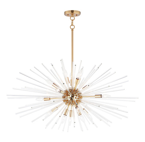 Polaris 16 Light Pendant in Satin Brass (16|28668CLSBR)