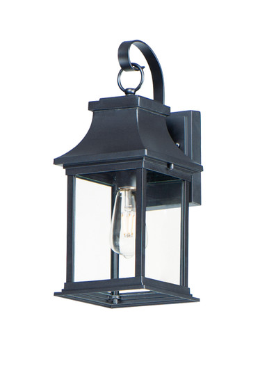 Vicksburg One Light Outdoor Wall Lantern in Black (16|30022CLBK)